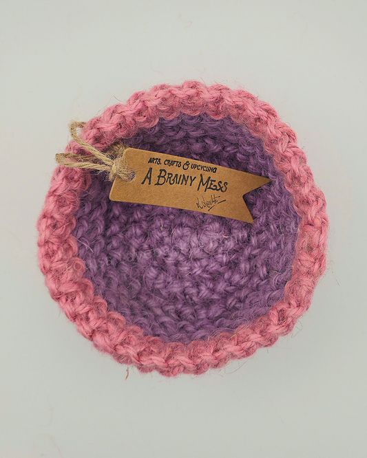 Mini Duo Colour Jute Baskets