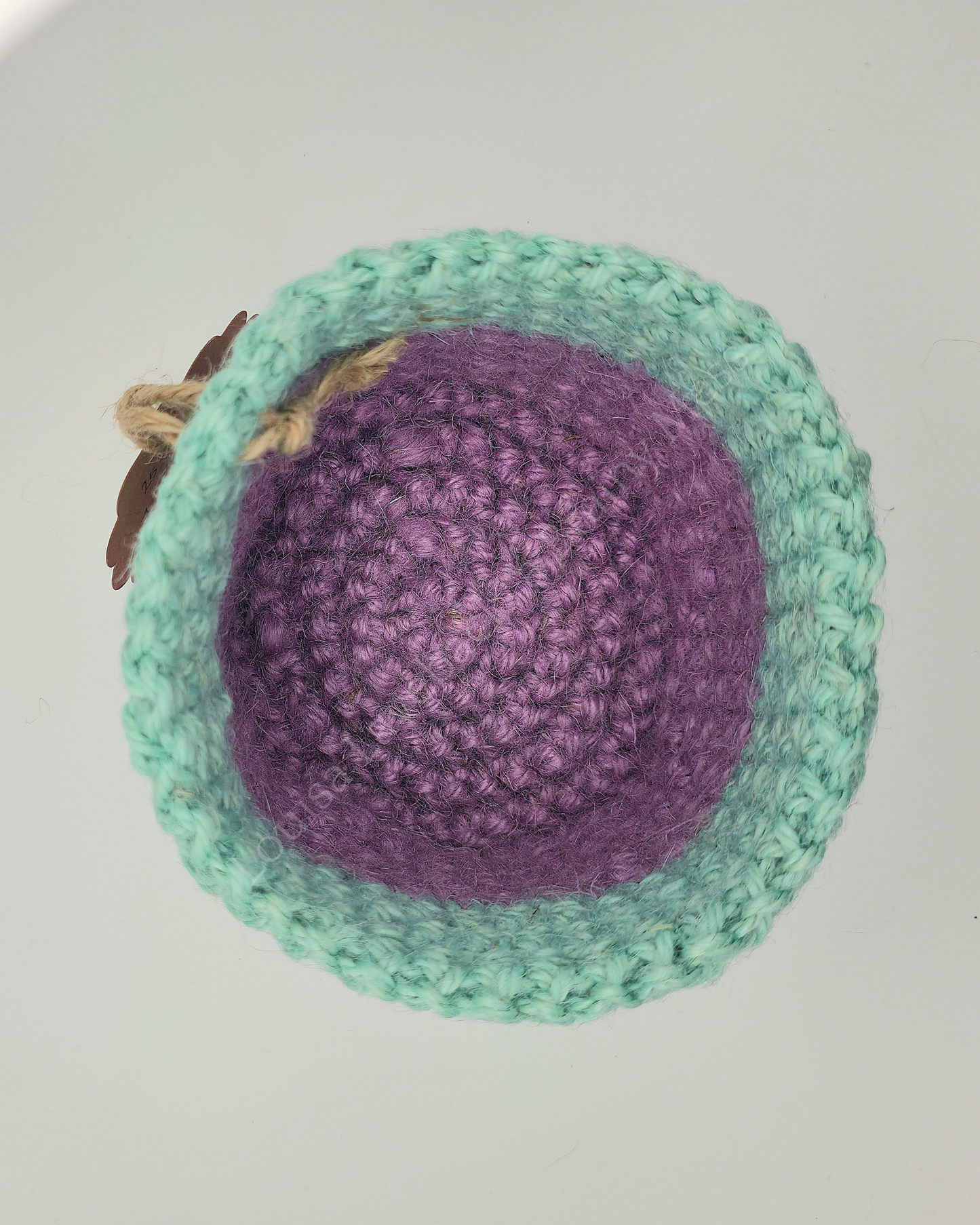 Small Duo Colour Jute Basket