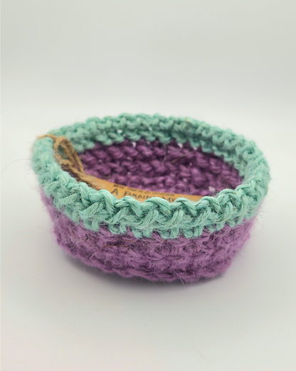 Mini Duo Colour Jute Baskets