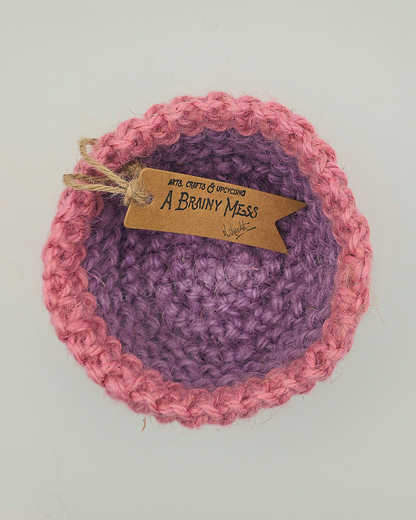 Mini Duo Colour Jute Baskets