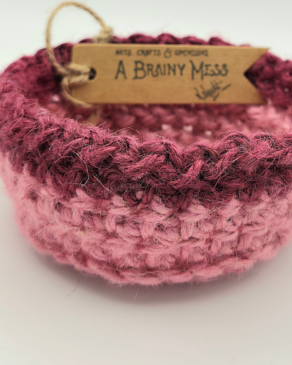 Mini Duo Colour Jute Baskets