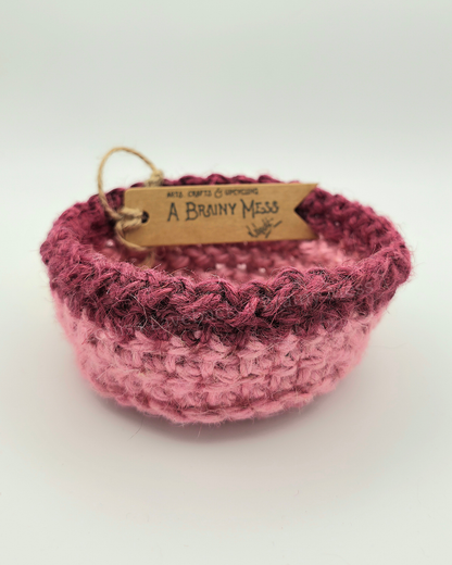 Mini Duo Colour Jute Baskets