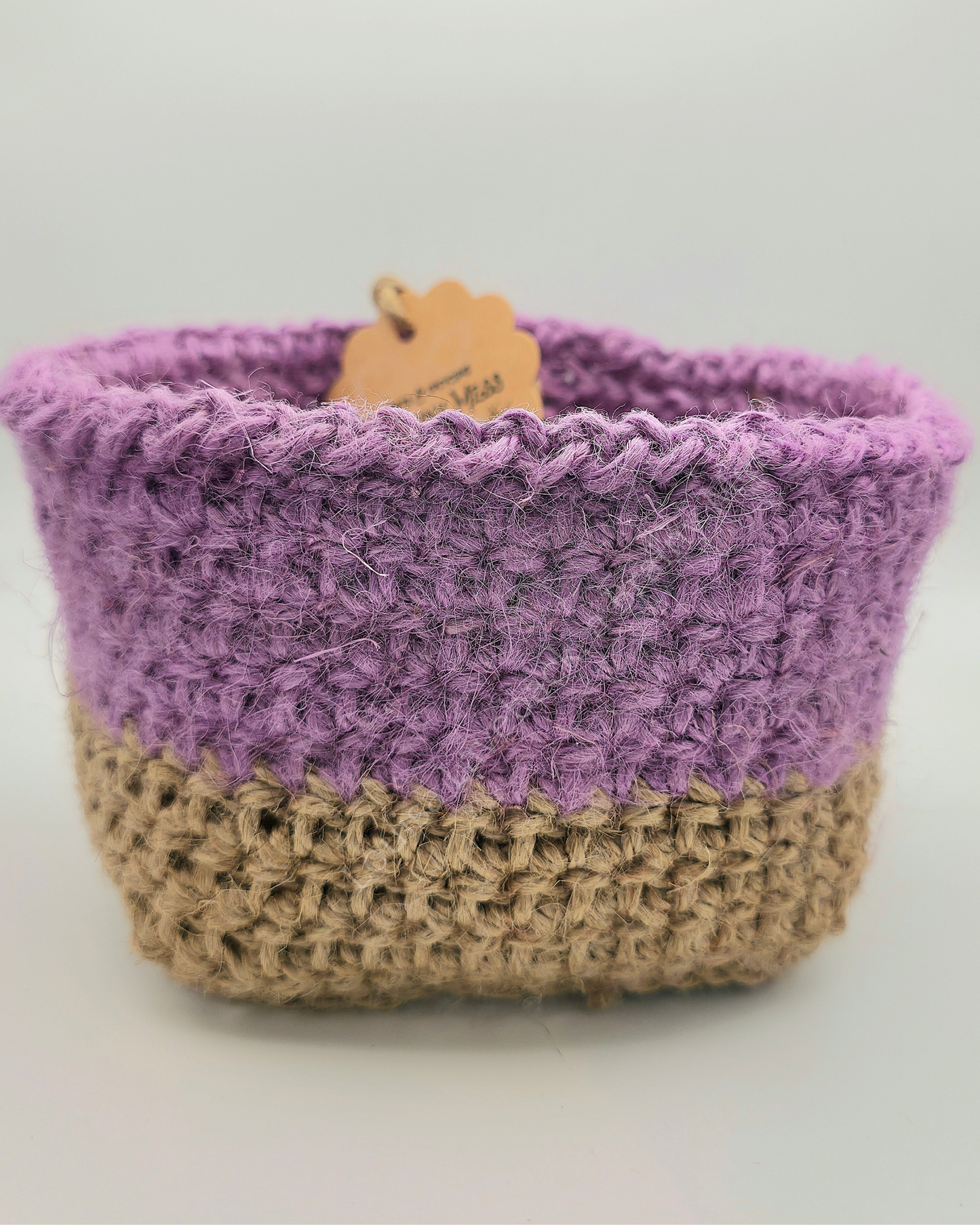 Medium Duo Colour Jute Basket