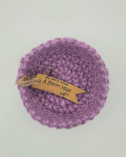 Mini Solo Colour Jute Basket