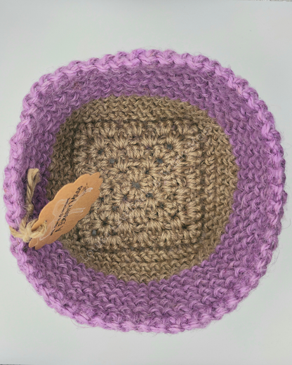 Medium Duo Colour Jute Basket