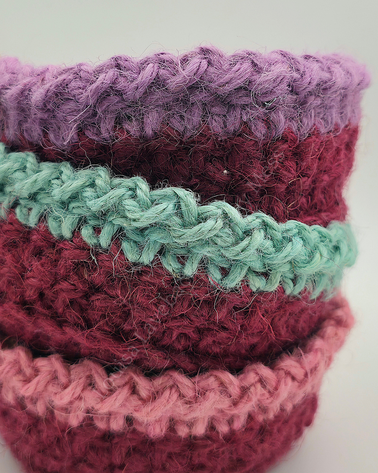 Mini Duo Colour Jute Baskets