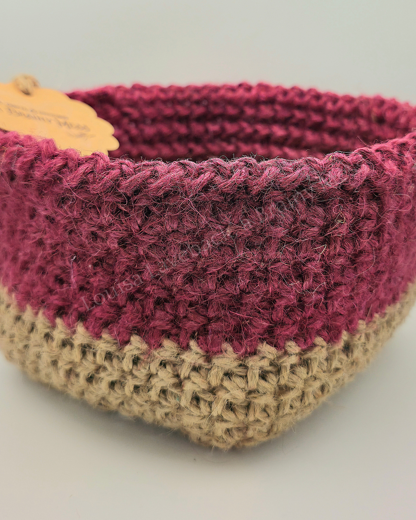 Medium Duo Colour Jute Basket