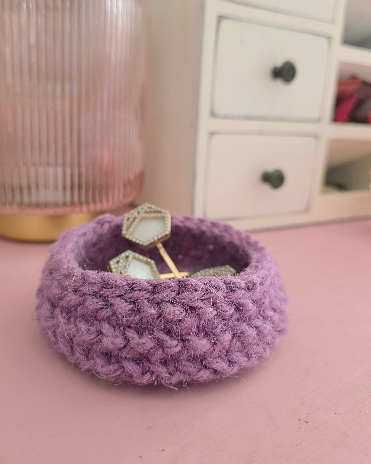 Mini Solo Colour Jute Basket