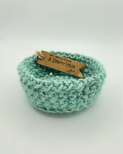 Mini Solo Colour Jute Basket