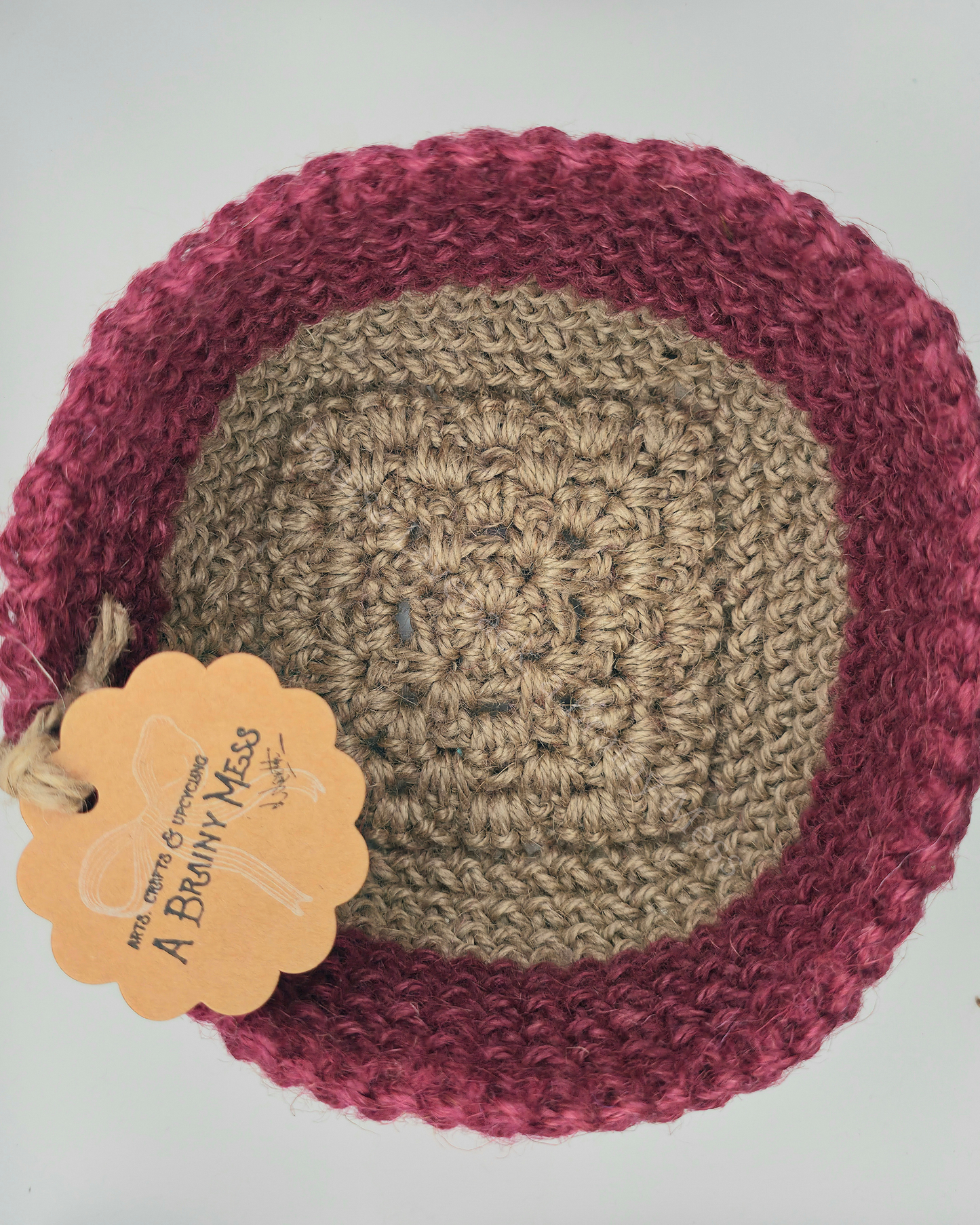 Medium Duo Colour Jute Basket