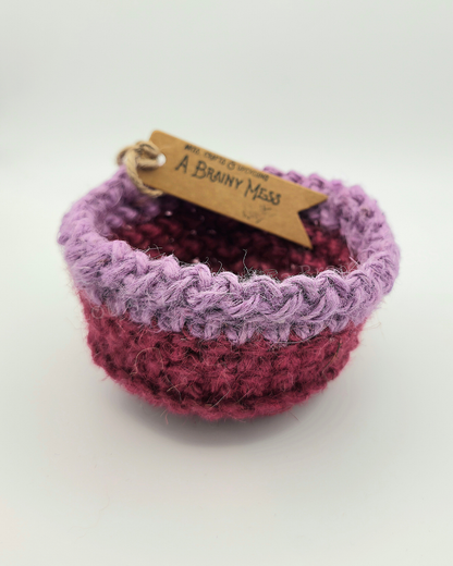 Mini Duo Colour Jute Baskets