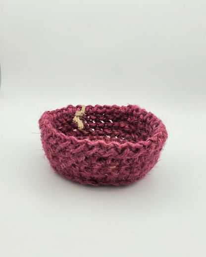Mini Solo Colour Jute Basket