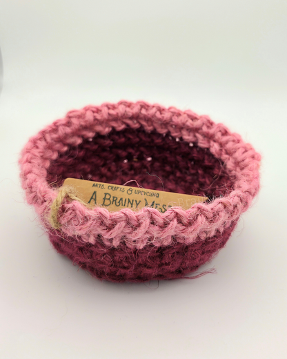 Mini Duo Colour Jute Baskets